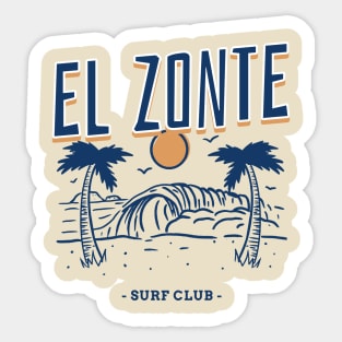 El Zonte Surf Club El Salvador Sticker